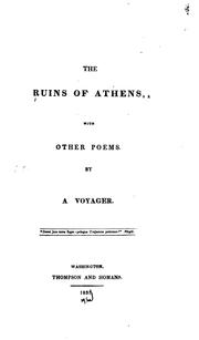 Front cover of The ruins of Athens by George Hill