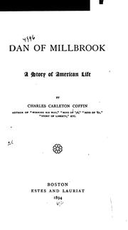 Front cover of Dan of Millbrook by Charles Carleton Coffin