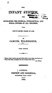 Cover of The infant system by Wilderspin, Samuel