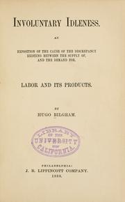 Cover of Involuntary idleness by Hugo Bilgram