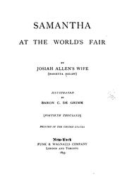 Cover of Samantha at the World's Fair by Marietta Holley
