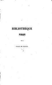 Front cover of Catalogue descriptif et raisonné des manuscrits de la Bibliothèque de Douai by Bibliothèque municipale de Douai.