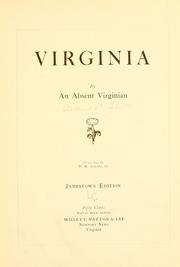 Front cover of Virginia by Andrew Lewis Ellett