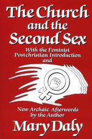 Front cover of The church and the second sex by Mary Daly