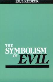 Front cover of The symbolism of evil by Paul Ricœur