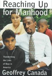 Front cover of Reaching up for manhood by Geoffrey Canada