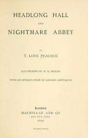 Front cover of Headlong Hall and Nightmare Abbey by Thomas Love Peacock