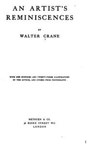 Front cover of An artist's reminiscences by Walter Crane