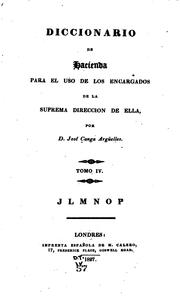 Front cover of Diccionario de hacienda by José Canga Argüelles