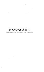 Front cover of Fouquet, surintendant général des finances by Albert Savine