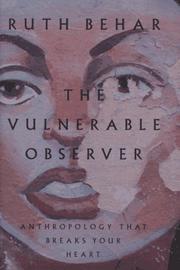 Cover of The Vulnerable Observer by Ruth Behar