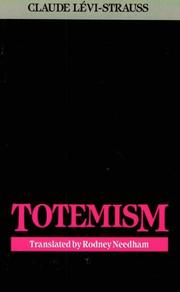 Front cover of Totémisme aujourd'hui by Claude Lévi-Strauss
