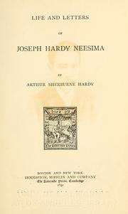 Front cover of Life and letters of Joseph Hardy Neesima by Arthur Sherburne Hardy