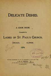 Cover of Delicate dishes by Unknown