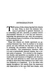 Cover of Magazine writing and the new literature by Henry Mills Alden