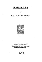 Cover of Herakles by George Cabot Lodge