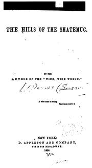Front cover of The hills of the Shatemuc by Susan Warner