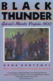 Cover of Black thunder by Arna Bontemps