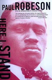 Cover of Here I stand by Paul Robeson