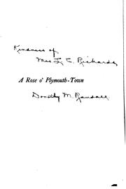 Front cover of A Rose o' Plymouth-town by Beulah Marie Dix