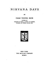 Cover of Nirvana days by Cale Young Rice