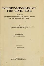 Front cover of Forget-me-nots of the civil war by Laura Elizabeth Lee Battle