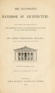 Cover of The illustrated handbook of architecture by James Fergusson