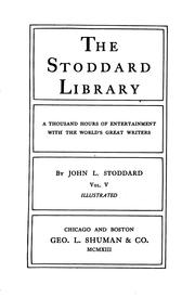 Front cover of The Stoddard library by John L. Stoddard