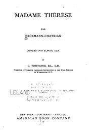 Cover of Madame Thérèse by Emile Erckmann