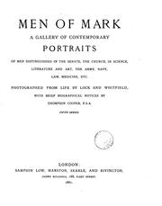 Cover of Men of mark by Thompson Cooper