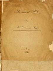 Cover of Sheridan's ride by Thomas Buchanan Read