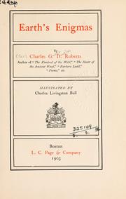 Front cover of Earth's enigmas by Charles G. D. Roberts