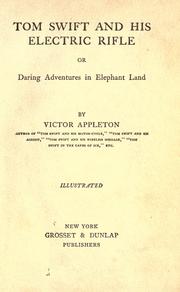 Front cover of Tom Swift and His Electric Rifle by Victor Appleton