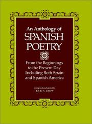 Cover of An Anthology of Spanish poetry by John Armstrong Crow