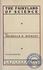 Cover of The Fairyland of Science by Arabella B. Buckley