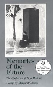 Cover of Memories of the future by Margaret Gibson