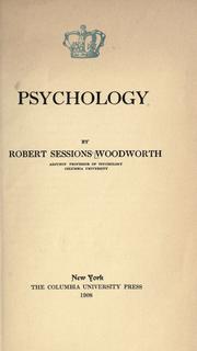 Cover of Psychology by Robert Sessions Woodworth