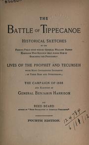 Front cover of The Battle of Tippecanoe by Reed Beard