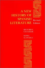 Front cover of A new history of Spanish literature by Richard E. Chandler