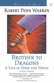 Cover of Brother to dragons by Robert Penn Warren