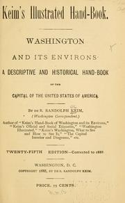 Cover of Keim's illustrated hand-book by De Benneville Randolph Keim