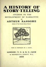 Front cover of A history of story-telling by Arthur Michell Ransome