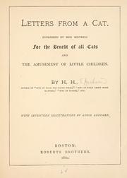 Cover of Letters from a cat by Helen Hunt Jackson