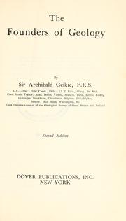 Cover of The founders of geology by Archibald Geikie