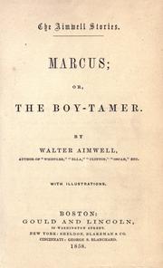 Cover of Marcus by William Simonds