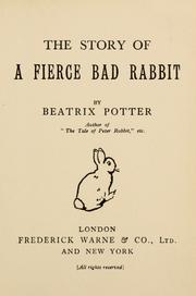 Front cover of The story of a fierce bad rabbit by Beatrix Potter