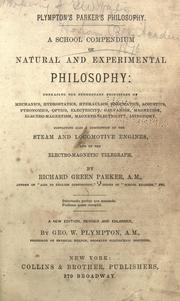 Cover of A school compendium of natural and experimental philosophy by Richard Green Parker