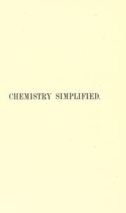 Cover of Chemistry simplified by George Augustus Koenig