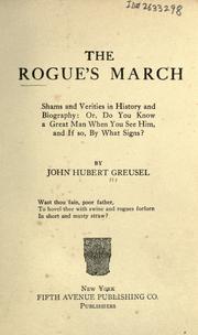 Cover of The rogue's march by John Hubert Greusel