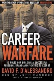 Front cover of Career warfare by David F. D'Alessandro